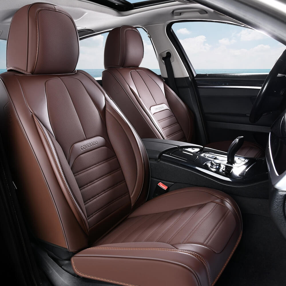 Coverado 5 Full Set Car Seat Covers Set for Front and Back Seats Auto Interior Universal Fit
