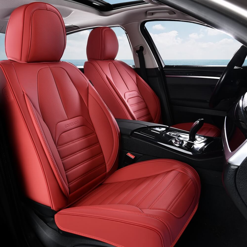 Coverado 5 Full Set Car Seat Covers Set for Front and Back Seats Auto Interior Universal Fit