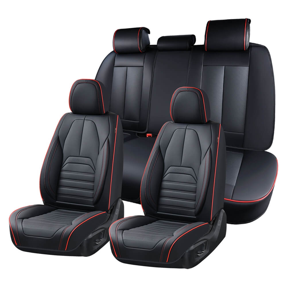 Coverado 5 Full Set Car Seat Covers Set for Front and Back Seats Auto Interior Universal Fit