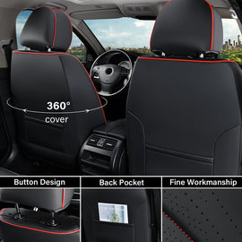 Front Set Seat Covers Coverado Car Seat Covers 2 Seats Quality Leather Universal Fit