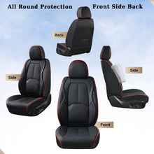 Load image into Gallery viewer, 2-Seat Coverado Front Driver Passenger Auto Seat Covers with Lumbar Support Premium Leather Seat Covers Protector for Cars Universal Fit