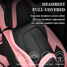 Load image into Gallery viewer, Coverado 5 Seats Full Set Auto Seat Covers with Lumbar Support Premium Leather Seat Covers Protector for Cars Universal Fit