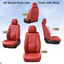Load image into Gallery viewer, 2-Seat Coverado Front Driver Passenger Auto Seat Covers with Lumbar Support Premium Leather Seat Covers Protector for Cars Universal Fit