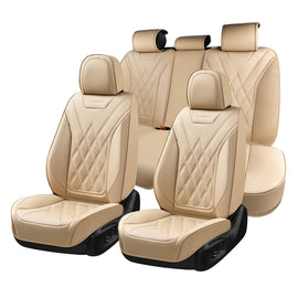 50% OFF🔥🔥 Coverado Car Seat Covers Front and Back Quality Leather Auto Seats Universal Fit