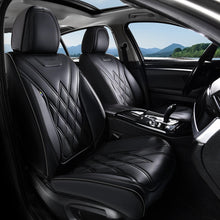 Load image into Gallery viewer, Coverado 2 Seat Front Driver Passenger Car Seat Covers Diamond Pattern Leather Water Resistant Auto Seat Covers Universal Fit