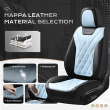 Load image into Gallery viewer, Coverado 2 Seat Front Driver Passenger Car Seat Covers Diamond Pattern Leather Water Resistant Auto Seat Covers Universal Fit