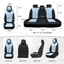 Load image into Gallery viewer, Coverado 2 Seat Front Driver Passenger Car Seat Covers Diamond Pattern Leather Water Resistant Auto Seat Covers Universal Fit