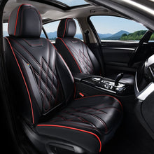 Load image into Gallery viewer, Coverado 2 Seat Front Driver Passenger Car Seat Covers Diamond Pattern Leather Water Resistant Auto Seat Covers Universal Fit