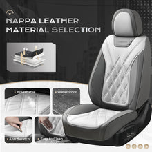 Load image into Gallery viewer, Coverado 2 Seat Front Driver Passenger Car Seat Covers Diamond Pattern Leather Water Resistant Auto Seat Covers Universal Fit