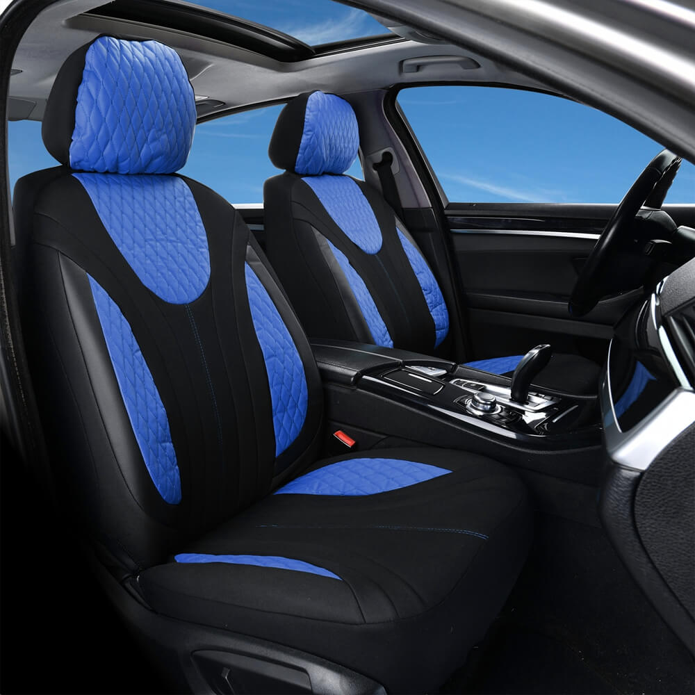 Coverado PVC Front and Back Seat Covers Comfortable and Durable Universal Fit