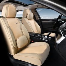 Load image into Gallery viewer, Coverado Full Set 5 Seats Car Seat Covers Front and Rear with Lumbar Support Leather Comfortable Auto Seat Protectors Universal Fit