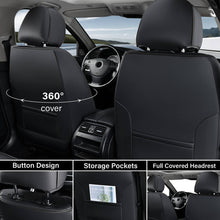Load image into Gallery viewer, Coverado Full Set 5 Seats Car Seat Covers Front and Rear with Lumbar Support Leather Comfortable Auto Seat Protectors Universal Fit