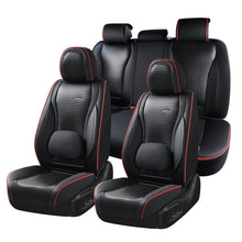 Load image into Gallery viewer, Coverado Full Set 5 Seats Car Seat Covers Front and Rear with Lumbar Support Leather Comfortable Auto Seat Protectors Universal Fit