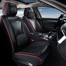 Load image into Gallery viewer, Coverado Full Set 5 Seats Car Seat Covers Front and Rear with Lumbar Support Leather Comfortable Auto Seat Protectors Universal Fit