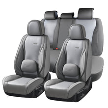 Load image into Gallery viewer, Coverado Full Set 5 Seats Car Seat Covers Front and Rear with Lumbar Support Leather Comfortable Auto Seat Protectors Universal Fit
