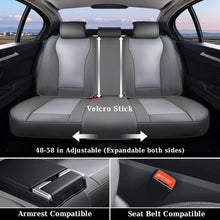 Load image into Gallery viewer, Coverado Full Set 5 Seats Car Seat Covers Front and Rear with Lumbar Support Leather Comfortable Auto Seat Protectors Universal Fit