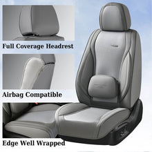 Load image into Gallery viewer, Coverado Full Set 5 Seats Car Seat Covers Front and Rear with Lumbar Support Leather Comfortable Auto Seat Protectors Universal Fit