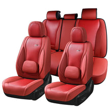 Load image into Gallery viewer, Coverado Full Set 5 Seats Car Seat Covers Front and Rear with Lumbar Support Leather Comfortable Auto Seat Protectors Universal Fit