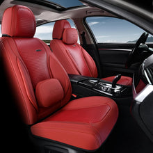Load image into Gallery viewer, Coverado Full Set 5 Seats Car Seat Covers Front and Rear with Lumbar Support Leather Comfortable Auto Seat Protectors Universal Fit