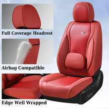 Load image into Gallery viewer, Coverado Full Set 5 Seats Car Seat Covers Front and Rear with Lumbar Support Leather Comfortable Auto Seat Protectors Universal Fit