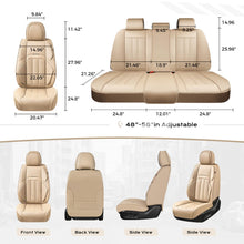 Load image into Gallery viewer, Coverado Front Seat Covers 2 Car Seats Quality Leatherette Universal Fit