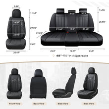 Load image into Gallery viewer, Coverado Front Seat Covers 2 Car Seats Quality Leatherette Universal Fit