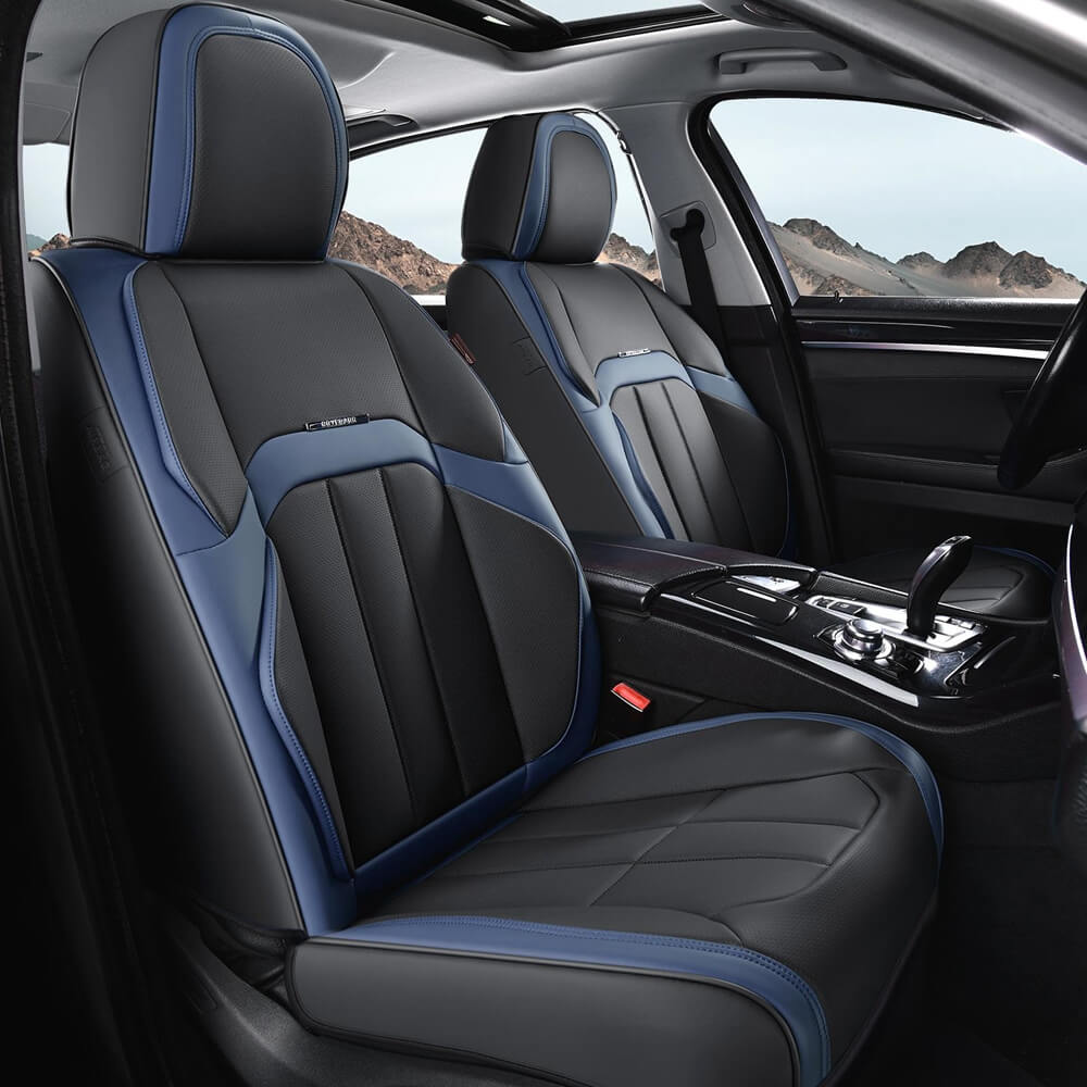 Coverado Front Seat Covers 2 Car Seats Quality Leatherette Universal Fit