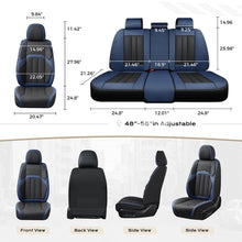 Load image into Gallery viewer, Coverado Front Seat Covers 2 Car Seats Quality Leatherette Universal Fit