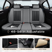 Load image into Gallery viewer, Coverado 5 Seats Full Set Seat Covers Quality Leatherette Car Front and Back Seat Protectors Universal Fit