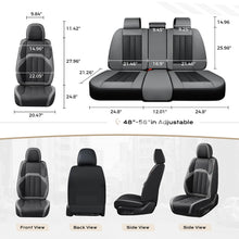 Load image into Gallery viewer, Coverado Front Seat Covers 2 Car Seats Quality Leatherette Universal Fit