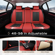 Load image into Gallery viewer, Coverado 5 Seats Full Set Seat Covers Quality Leatherette Car Front and Back Seat Protectors Universal Fit
