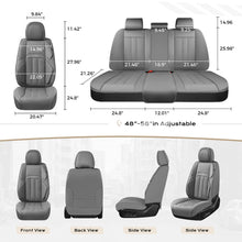 Load image into Gallery viewer, Coverado Front Seat Covers 2 Car Seats Quality Leatherette Universal Fit