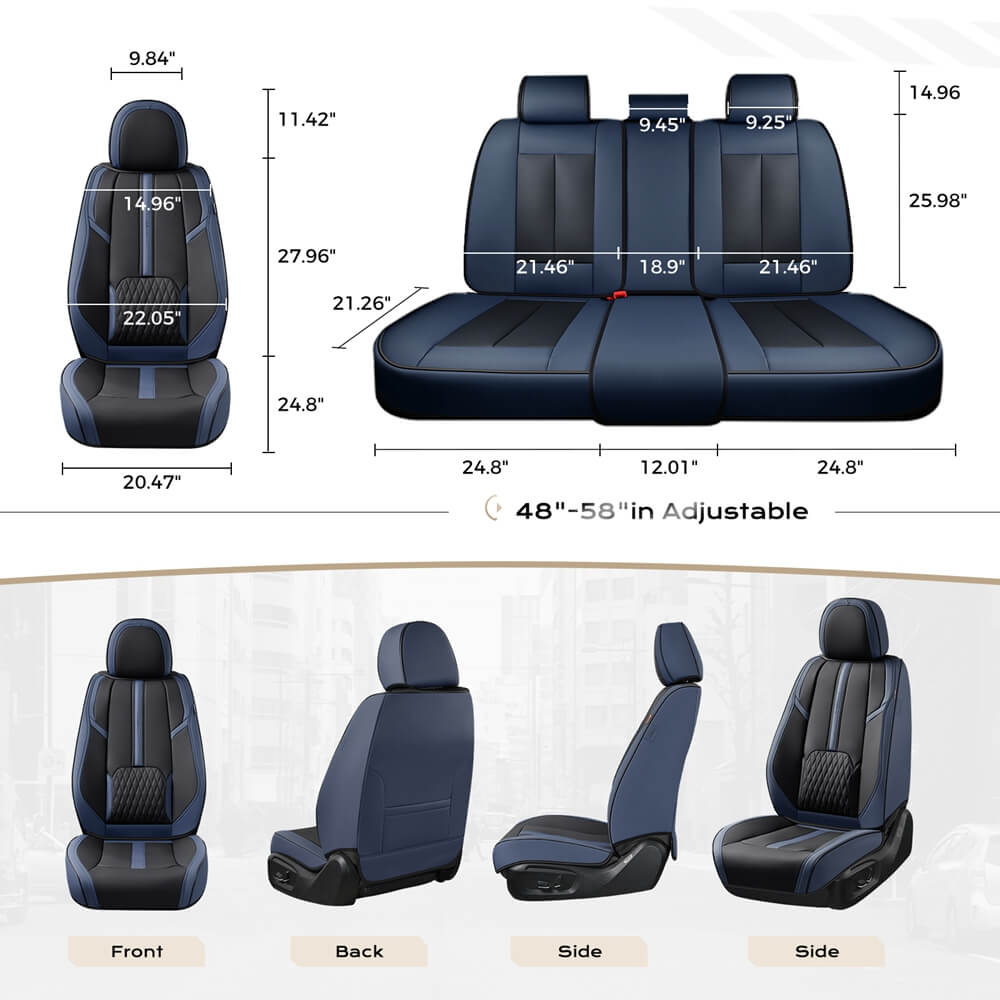 Coverado Car Seat Covers Front Seats Set Auto Interior Seat Protector Universal Fit