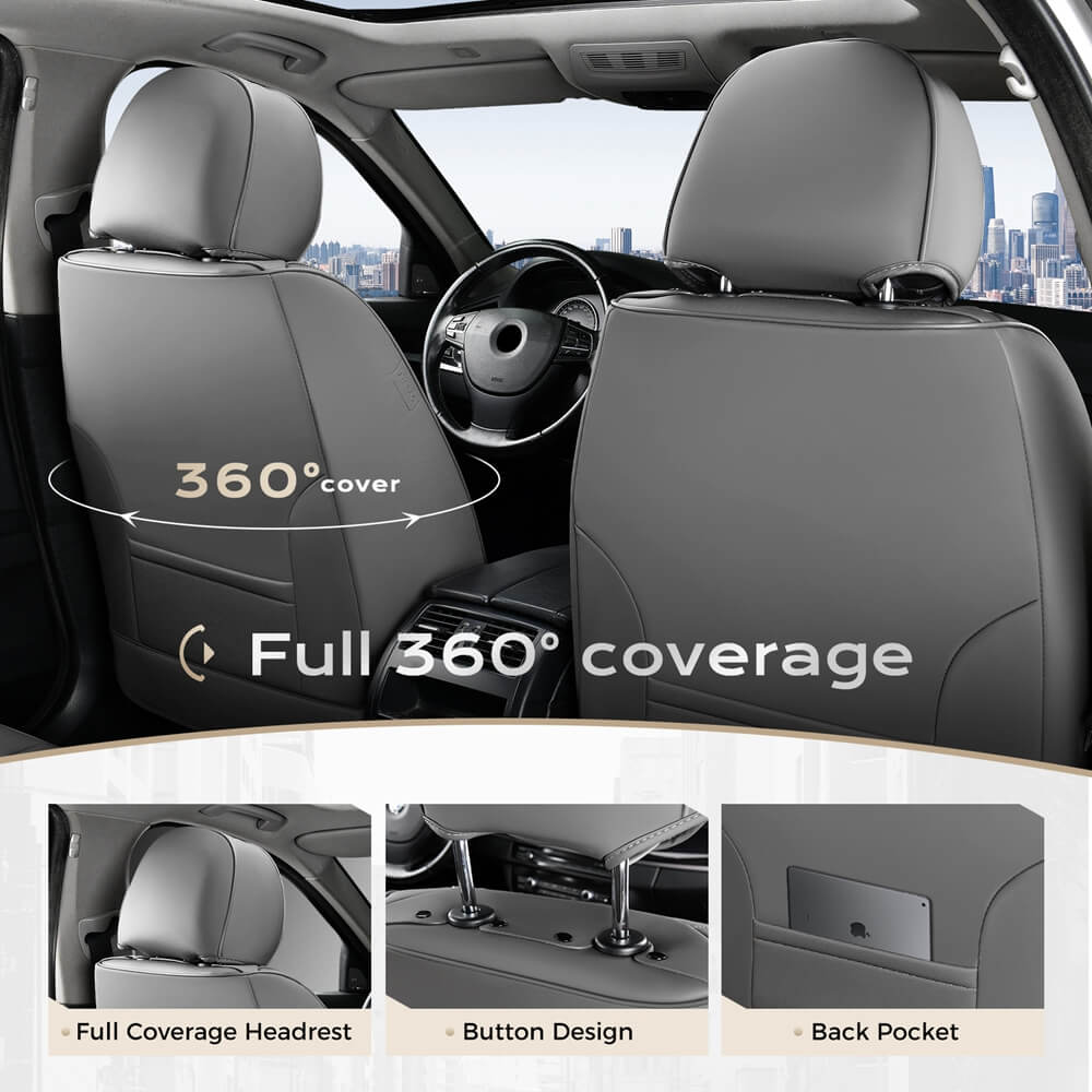 Coverado Car Seat Covers Front Seats Set Auto Interior Seat Protector Universal Fit