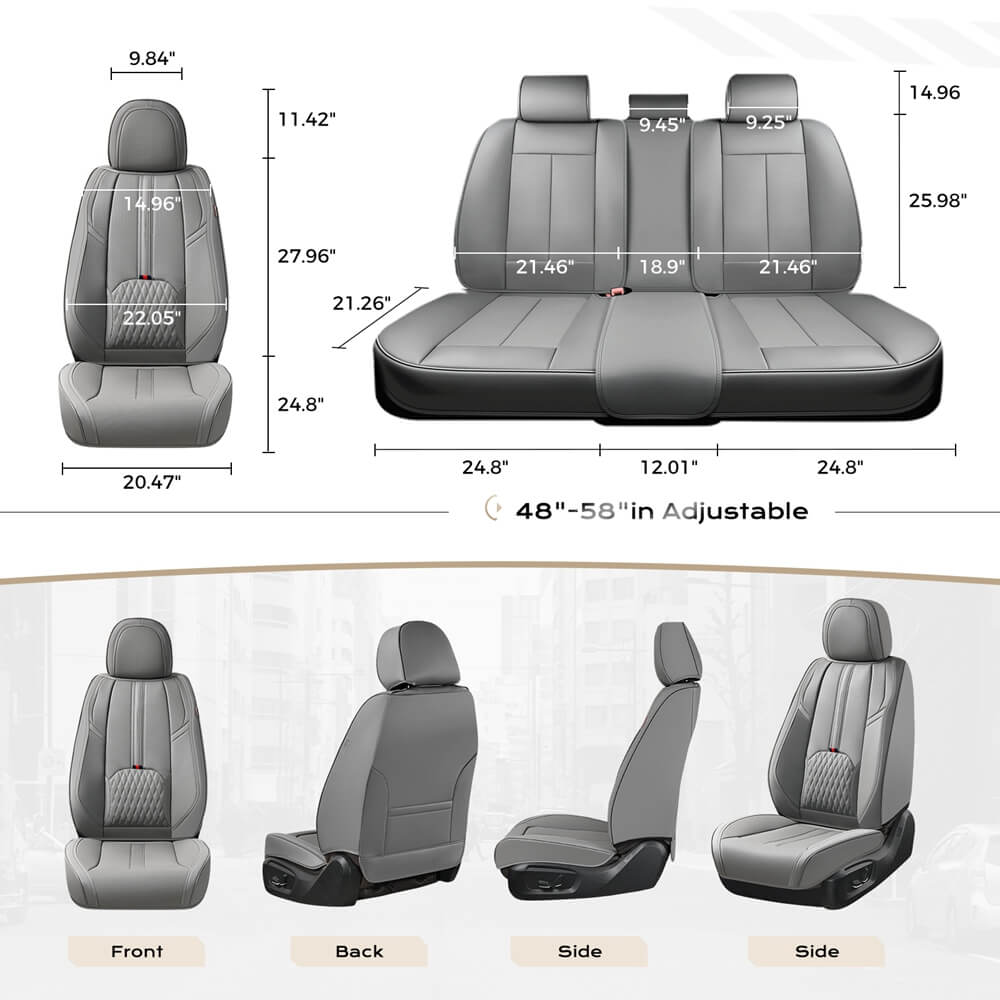 Coverado Car Seat Covers Front Seats Set Auto Interior Seat Protector Universal Fit