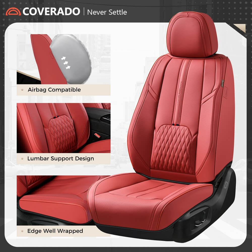 Coverado Car Seat Covers Front Seats Set Auto Interior Seat Protector Universal Fit