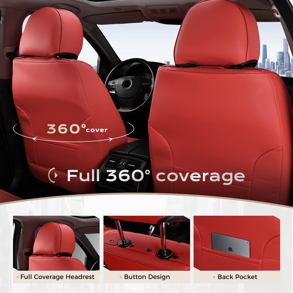 Coverado Car Seat Covers Front Seats Set Auto Interior Seat Protector Universal Fit