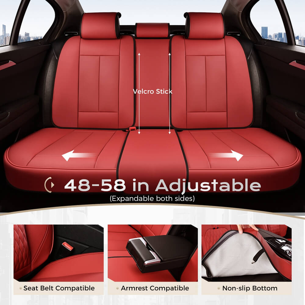 Coverado 5 Seat Car Seat Covers Full Set Front and Back Seat Protector Auto Interior Seats Universal Fit