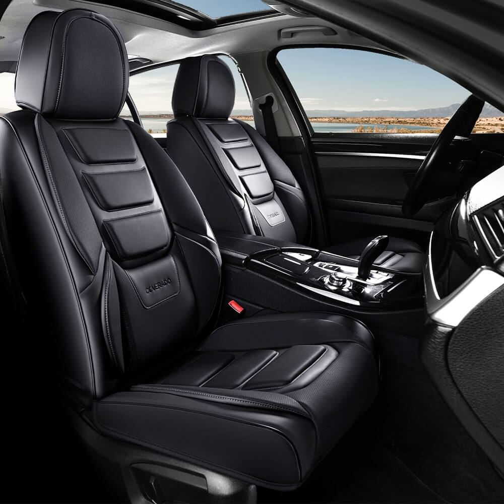 Coverado Car Seat Covers Set with 3D design Fashionable Auto Seats Universal Fit