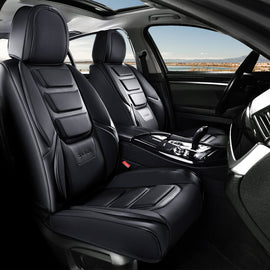 Coverado 2-Seat Front Car Seat Covers Set with 3D design Fashionable Auto Seats Universal Fit