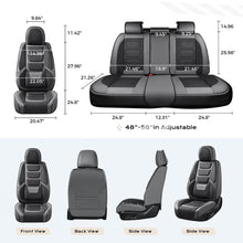 Load image into Gallery viewer, Coverado Car Seat Covers Set with 3D design Fashionable Auto Seats Universal Fit