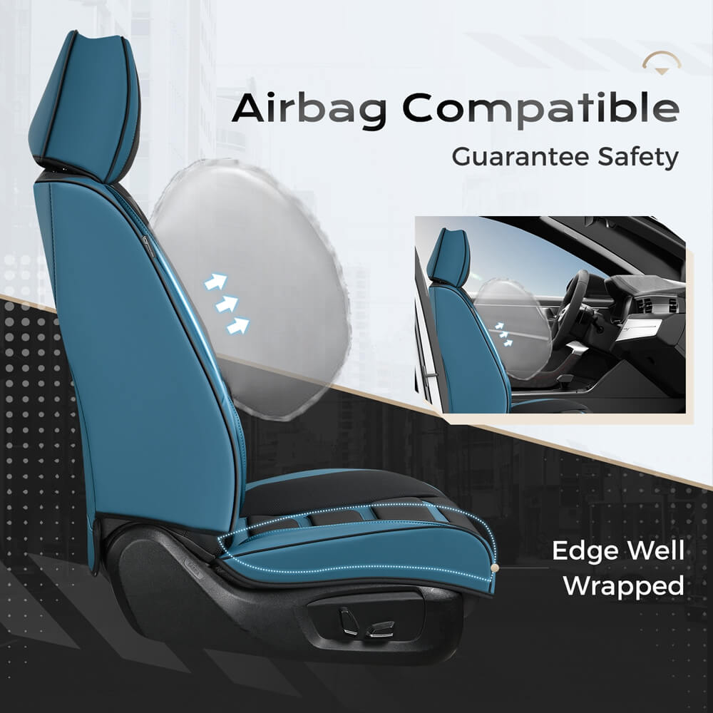 Coverado Car Seat Covers Set with 3D design Fashionable Auto Seats Universal Fit