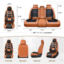 Load image into Gallery viewer, Coverado Car Seat Covers Set with 3D design Fashionable Auto Seats Universal Fit