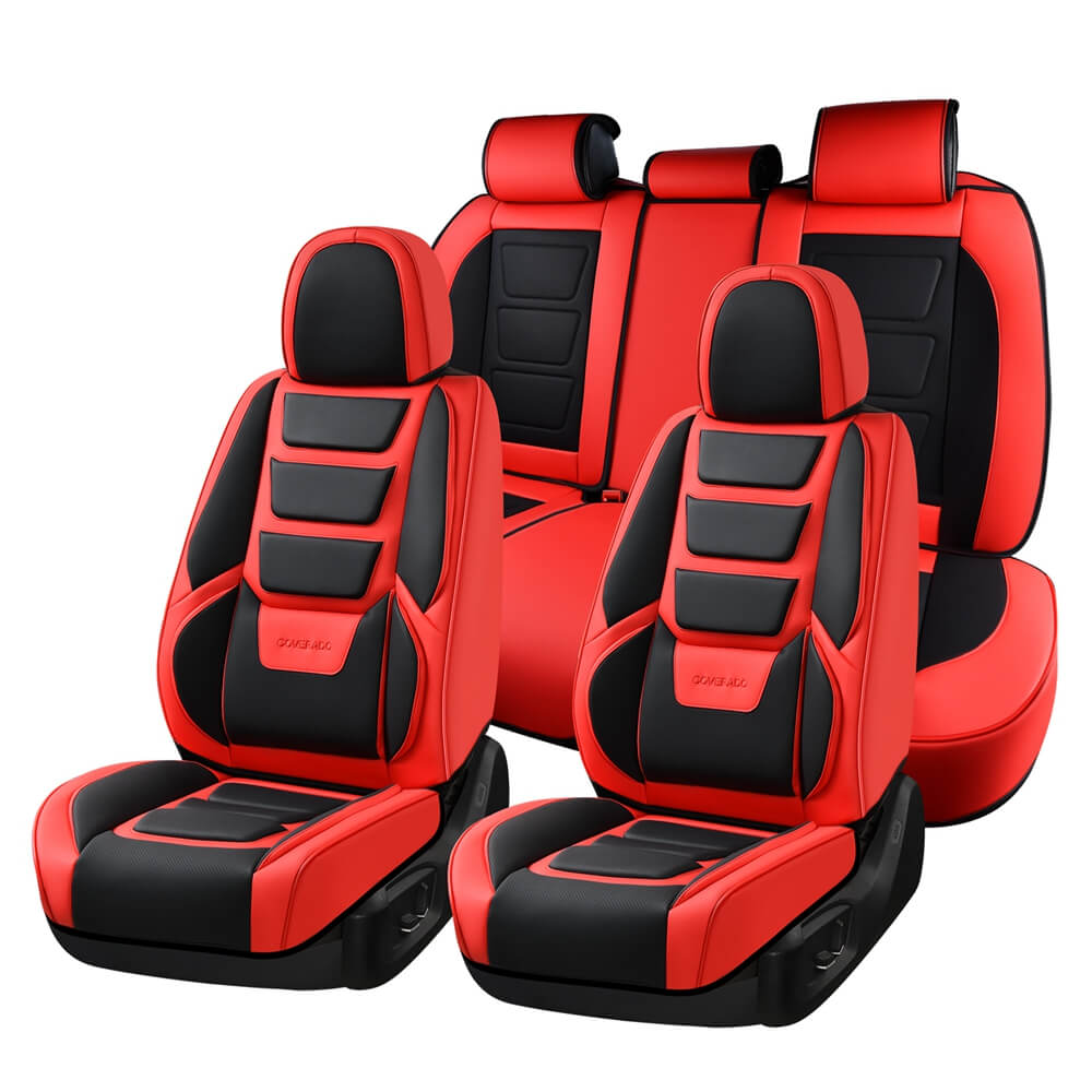 Coverado Car Seat Covers Set with 3D design Fashionable Auto Seats Universal Fit