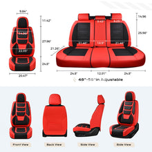 Load image into Gallery viewer, Coverado Car Seat Covers Set with 3D design Fashionable Auto Seats Universal Fit