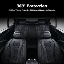 Load image into Gallery viewer, Coverado Front and Back Seat Covers for Cars Premium Leatherette Auto Seat Protectors Water Resistant Universal Fit