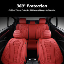 Load image into Gallery viewer, Coverado 5 Seats Car Seat Covers Front and Rear Seat Full Set Premium Leather Seat Protector Universal Fit