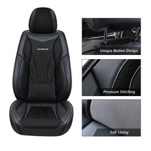 Load image into Gallery viewer, Coverado Car Seat Covers 5 Seats Magna Fabric &amp; Leather Breathable Front and Back Seats Full Set Universal Fit