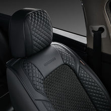 Load image into Gallery viewer, Coverado Full Set Seat Cover 5 Seats Faux Leather &amp; Woven-Fabric Breathable Universal Fit