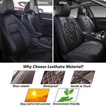 Load image into Gallery viewer, Coverado Front and Back Car Seat Covers Faux Leather Waterproof Universal Fit Most Cars
